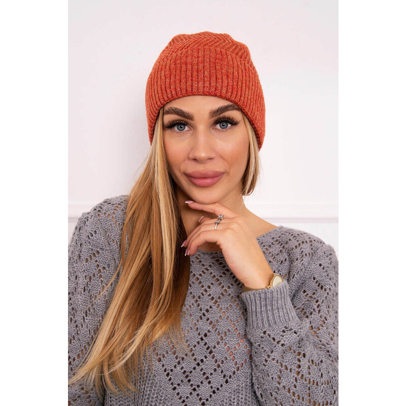 K-Fashion Tenká čiapka Oliwia K252 červená 44560955