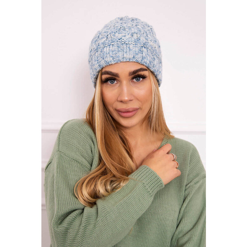 K-Fashion Dámska čiapka Eliza K205 modrá 44561164