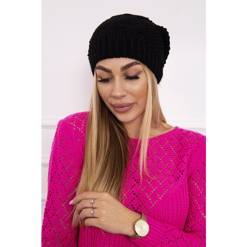 K-Fashion Sandra K210 fleecová čiapka čierna 44561111