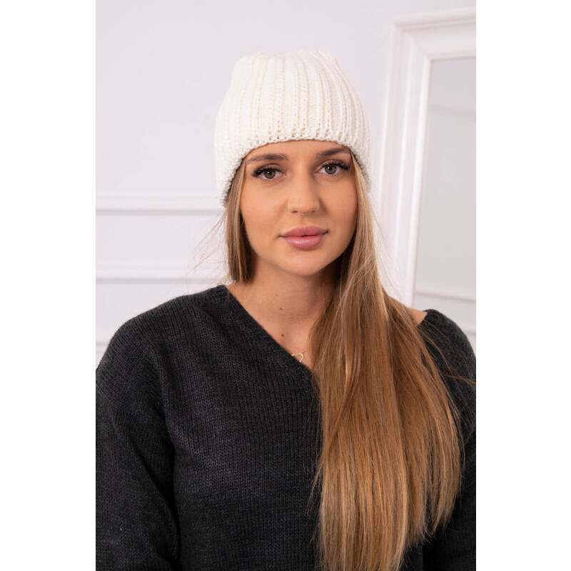 K-Fashion Dámska čiapka Rebeka K345 ecru 67778998