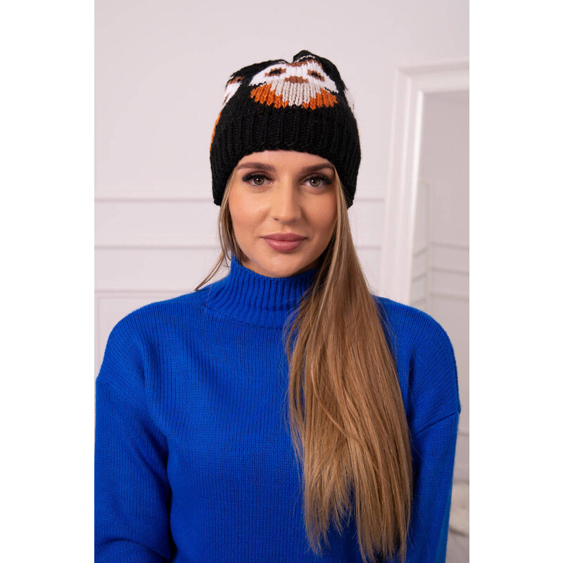 K-Fashion Dámska čiapka Ofelia K349 čierna 44561620