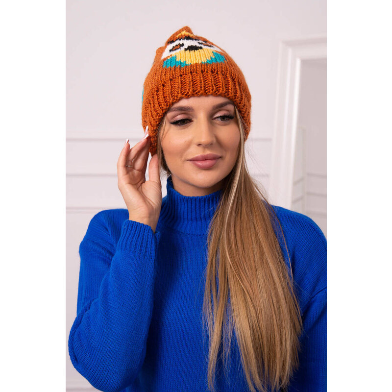 K-Fashion Dámska čiapka Ofelia K349 červená 44561623