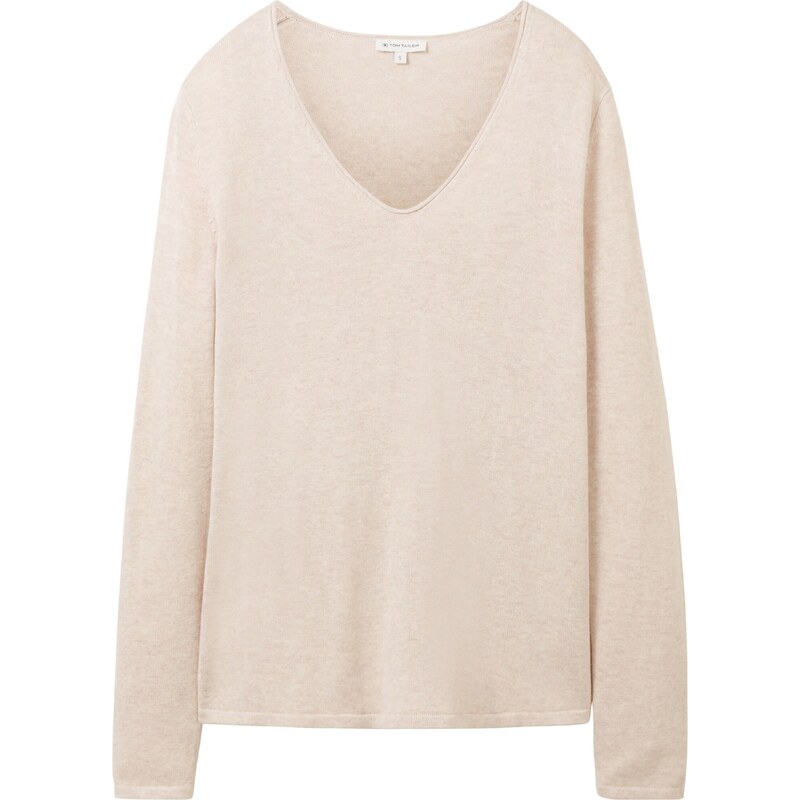 TOM TAILOR Sveter béžová melírovaná 20293207