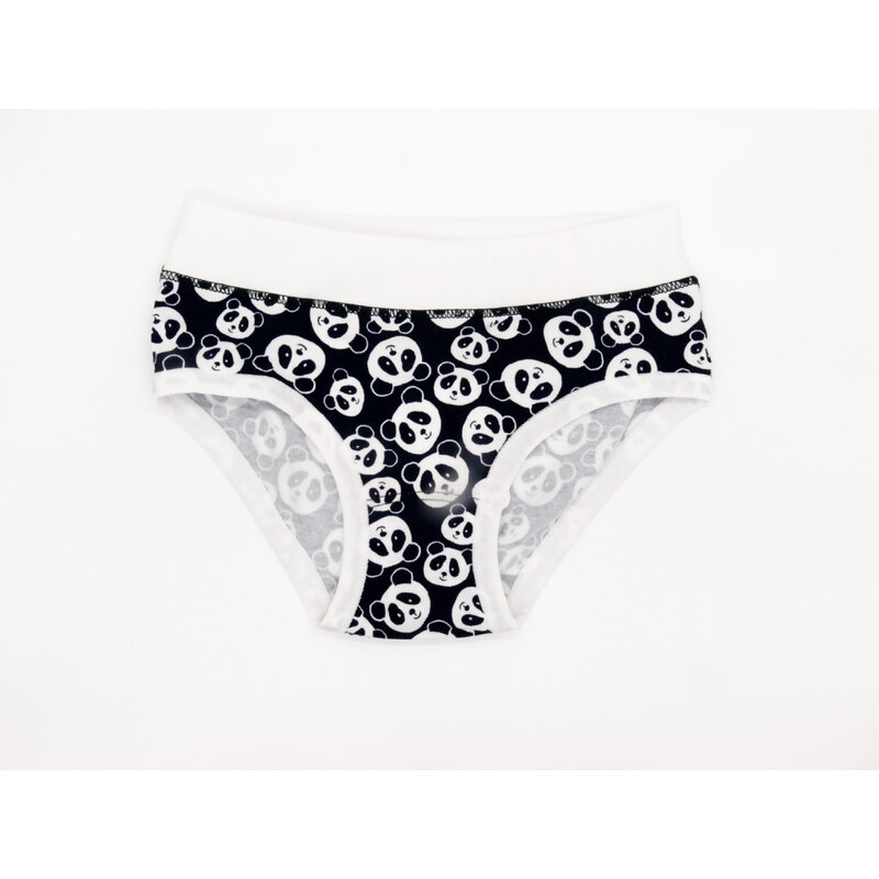 Dievčenské nohavičky Rio | Pleas | modrá s potlačou Panda | 181321-800 46771825