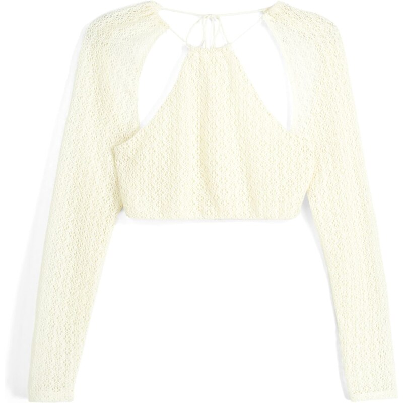 Bershka Sveter biela ako vlna 54254500