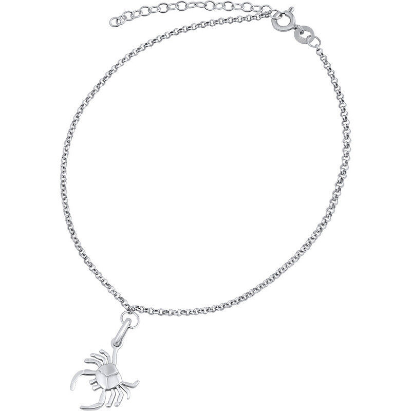 Silvego Strieborná retiazka na nohu Rak ZT15081104VSW 66589955