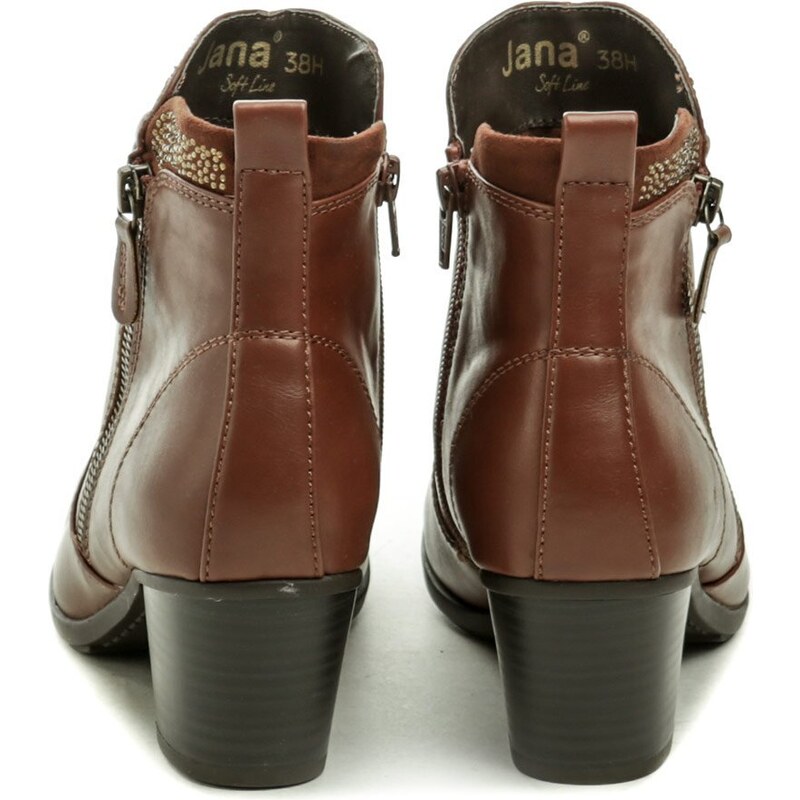 Jana 8-25363-29 hnedé dámske zimné topánky šírka H