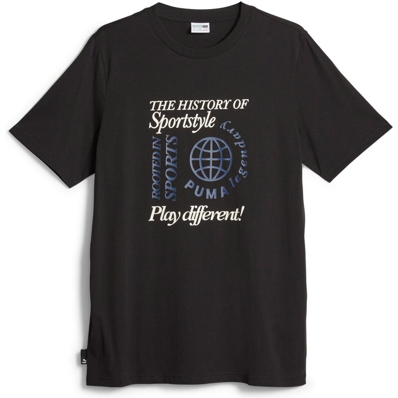 PUMA Tričko námornícka modrá / čierna / biela 67728728