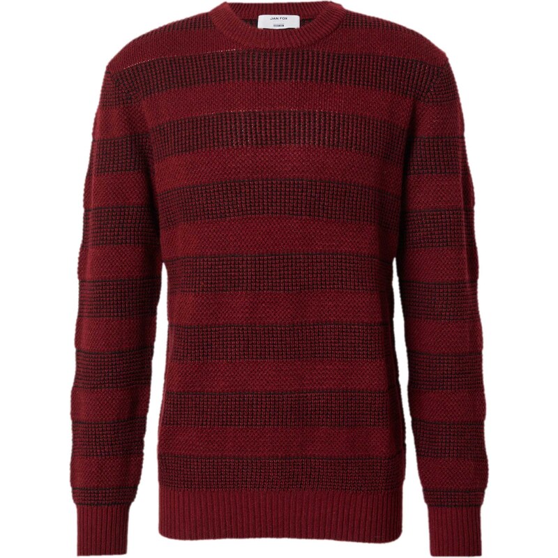 DAN FOX APPAREL Sveter Joost bordová / čierna 46803551