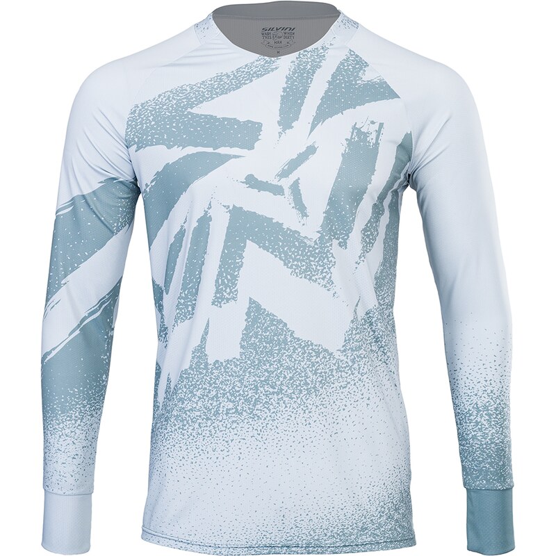 Pánsky enduro dres Silvini Cortino svetlo šedá 43265395