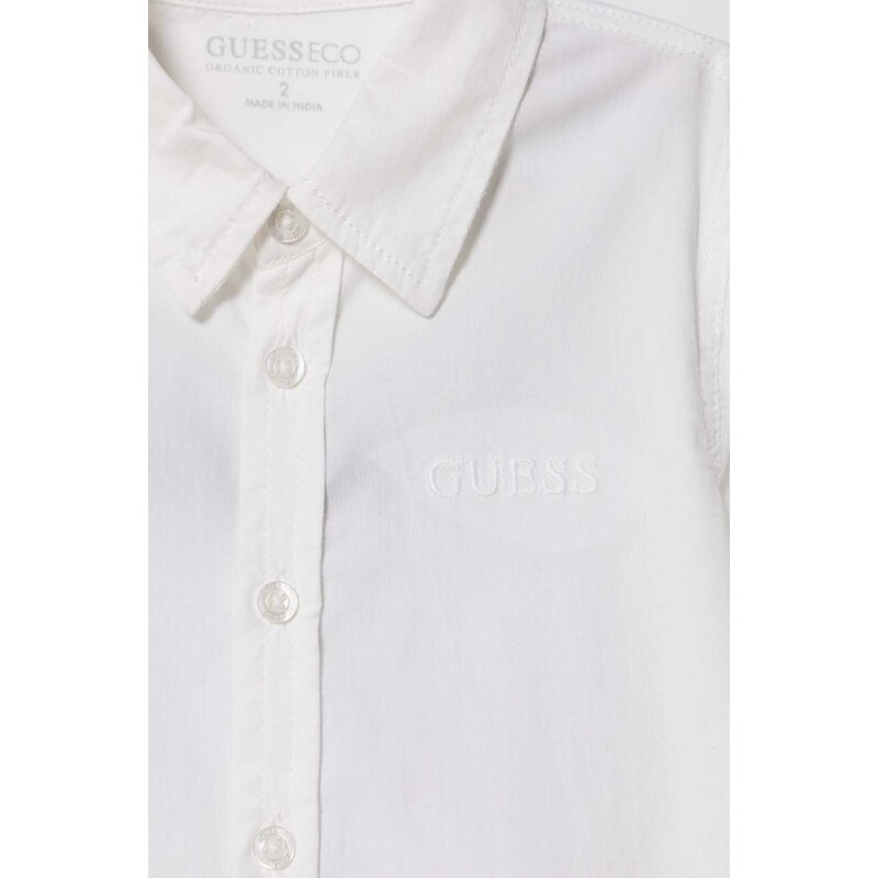 Detská košeľa Guess biela farba
