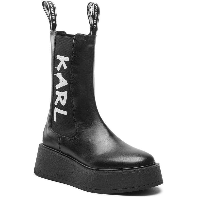 Členková obuv s elastickým prvkom KARL LAGERFELD