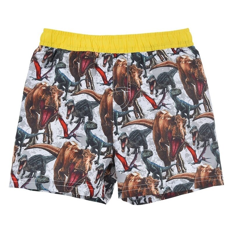 JURASSIC WORLD Chlapčenské žlto-sivé plavecké šortky - Jurský svet 44602067