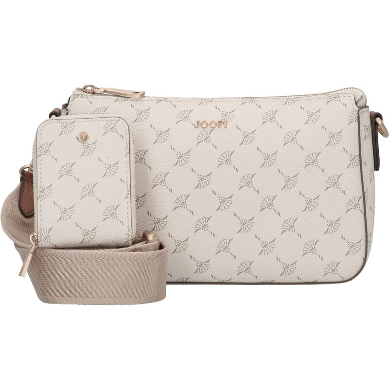 JOOP! Taška cez rameno Jasmina tmavobéžová / šedobiela 45958875
