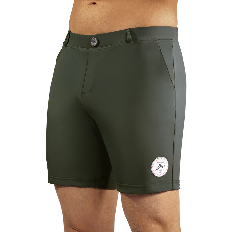 Pánske plavky Swimming shorts comfort7a khaki- Self 49761418