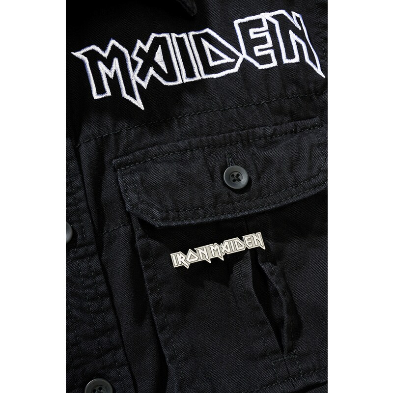 BRANDIT košeľa Iron Maiden Vintage Shirt long sleeve Eddy čierna