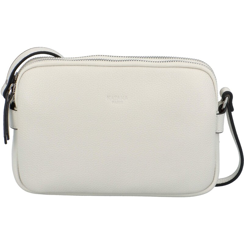 Dámska kožená crossbody kabelka biela - Katana Prina biela 44635295