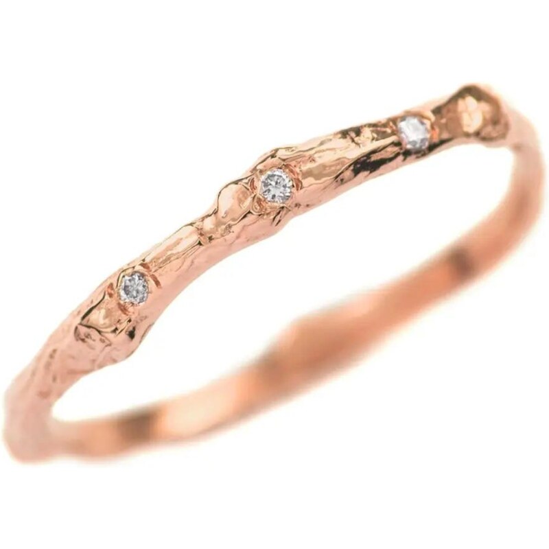 Olivie Strieborný prsteň KÔRA STROMU ROSE 7621 44660442