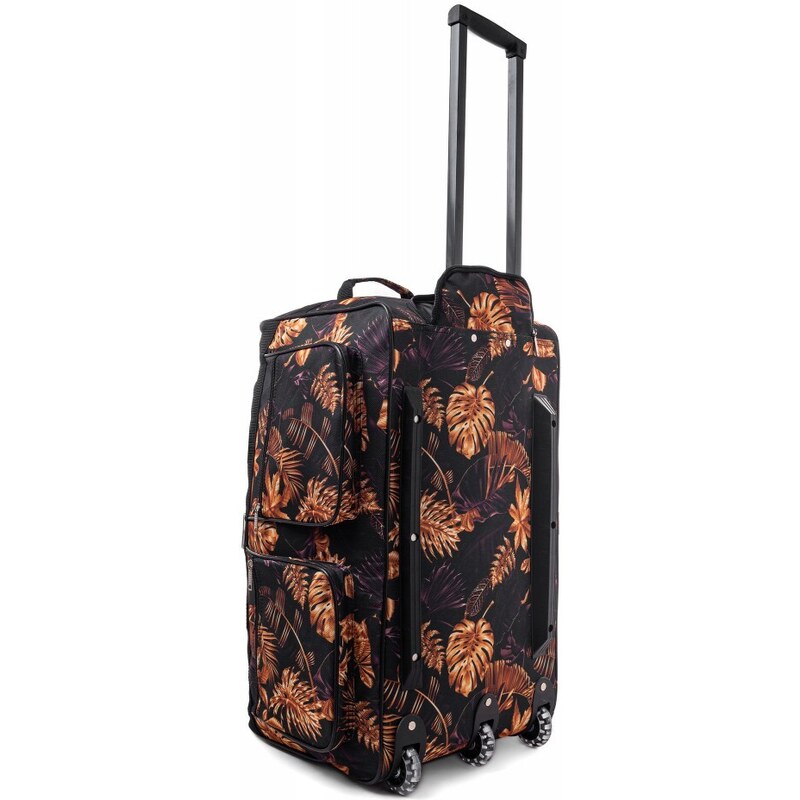 Rogal Béžovo-čierna cestovná taška na kolieskach "Comfort" - veľ. L, XL, XXL