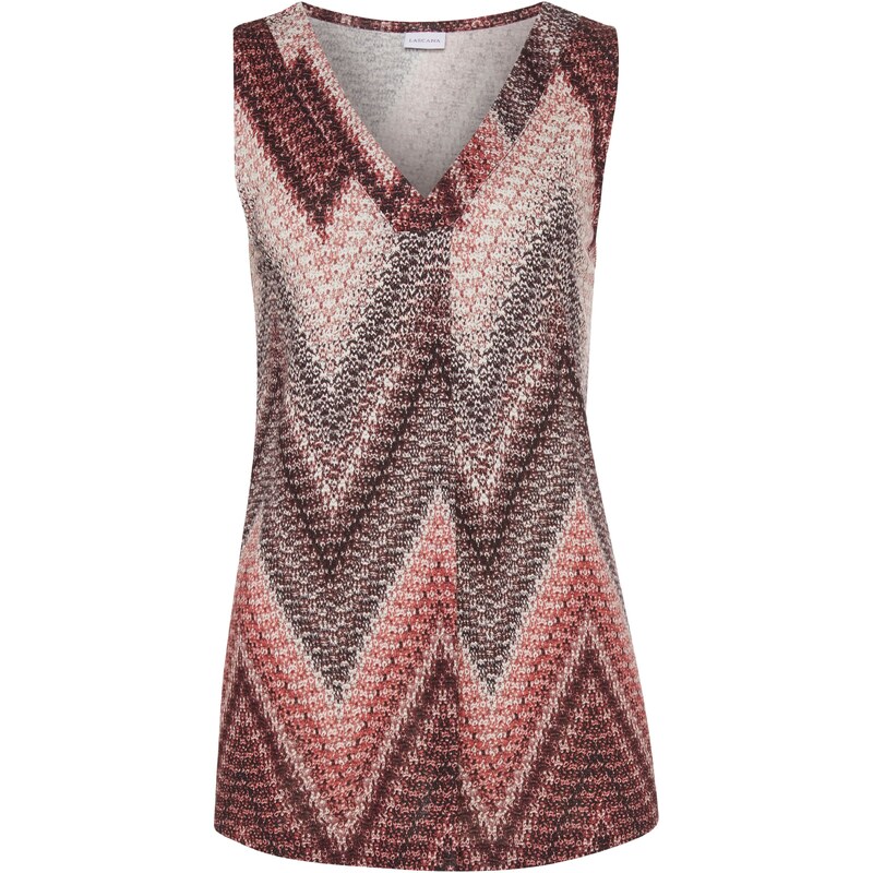 LASCANA Top hnedá melírovaná / sivá melírovaná / červená melírovaná 54246667