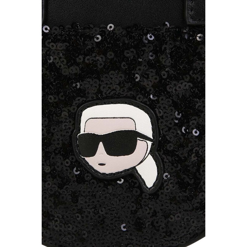Detská kabelka Karl Lagerfeld čierna farba