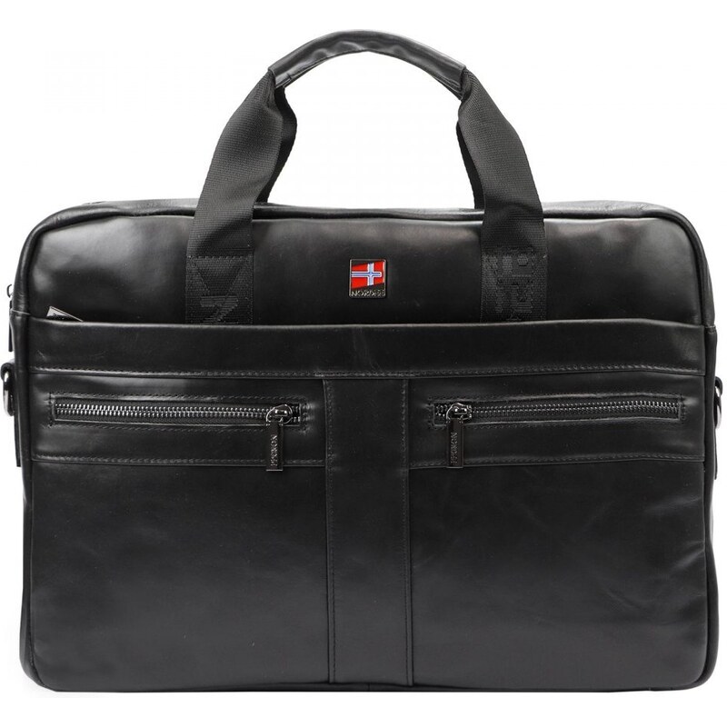 Gregorio Giorgio Pánska kožená taška cez rameno Norbert čierna 44656088