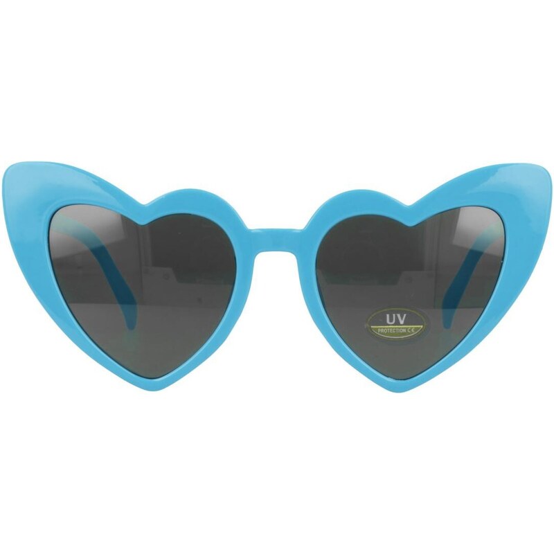 Sunmania Modré dámske srdiečkové okuliare Heart 44660413