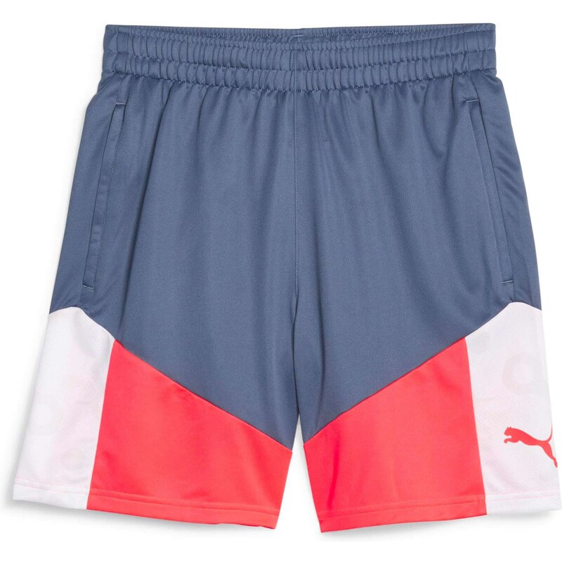 PUMA Športové nohavice IndividualCUP modrosivá / svetločervená / biela 67926216