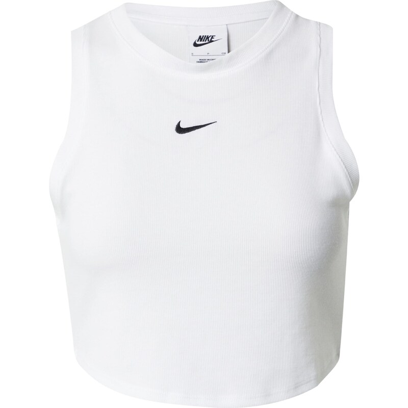 NIKE Top ESSENTIAL čierna / biela 67790078