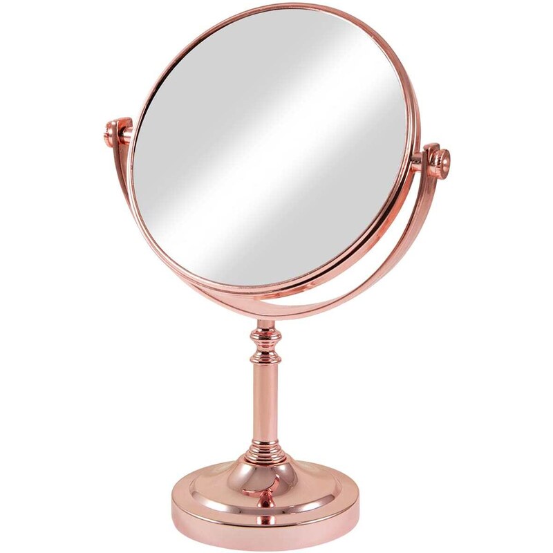 BeautyRelax 087218 Zväčšovacie zrkadlo okruhlé 16x30cm, ružová