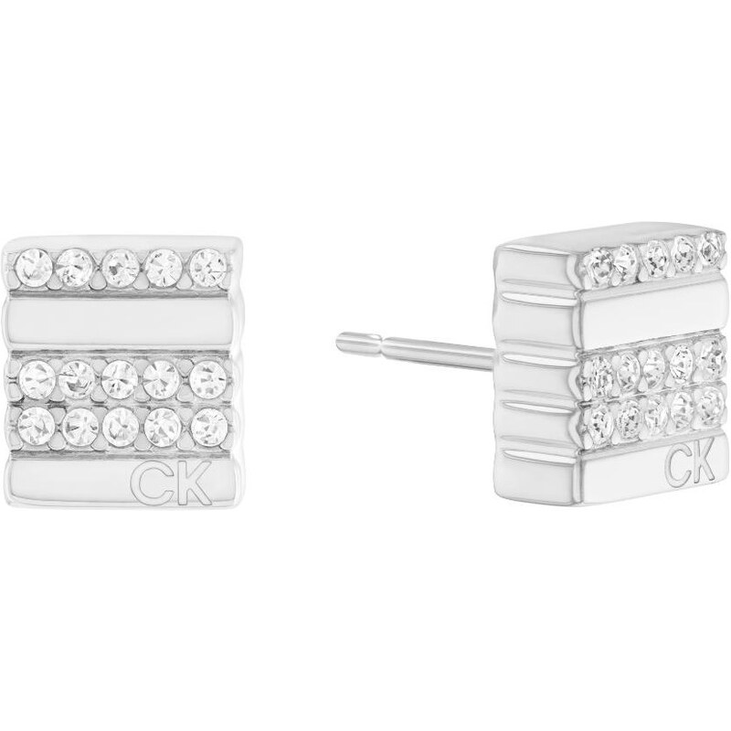 Calvin Klein Krásne oceľové náušnice s kryštálmi 35000370 66592307