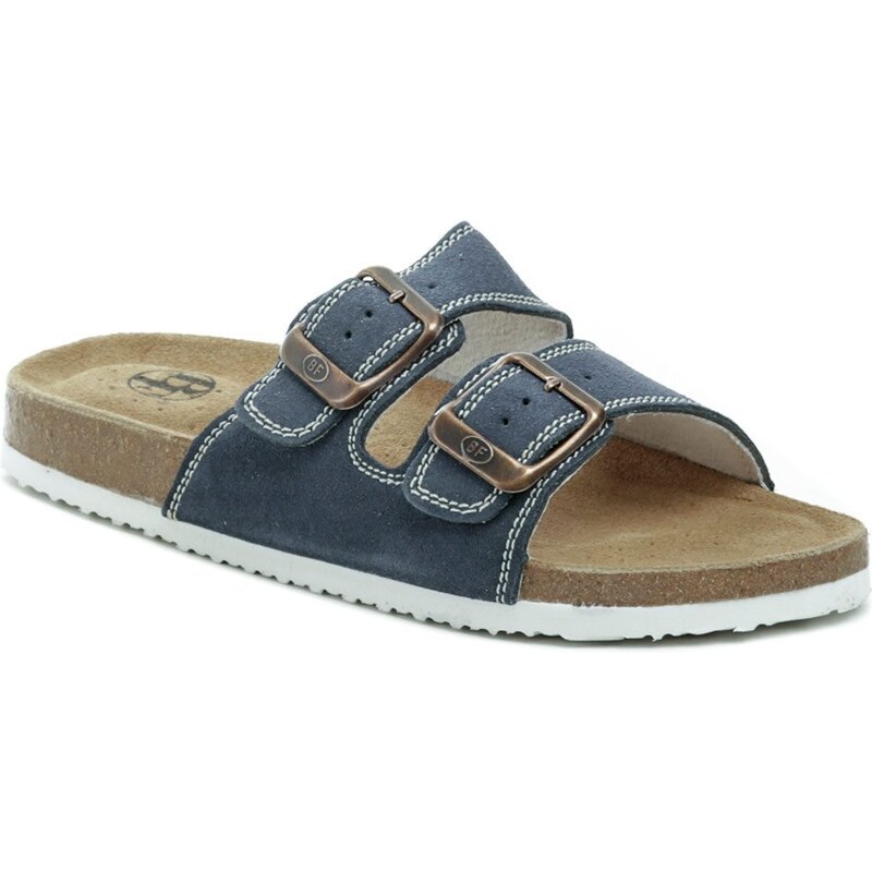 Best Feet BY-113-17-99 modré pánske nazúvaky 44700452