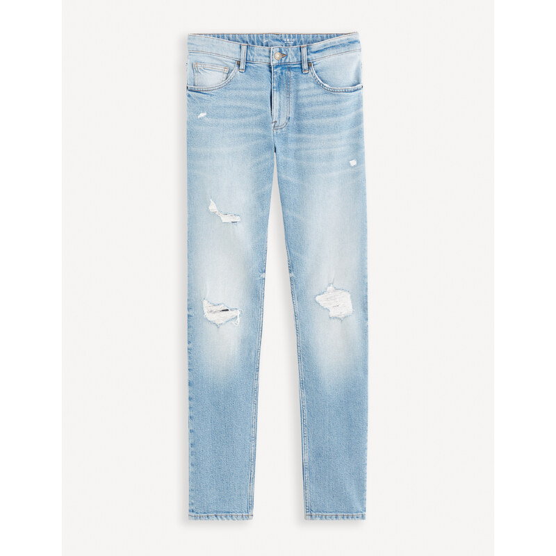 Svetlomodré pánske slim fit džínsy Celio Fostroy 64775591