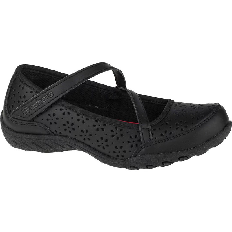 Čierne dievčenské baleríny Skechers Breathe Easy Playground Popp 25607242