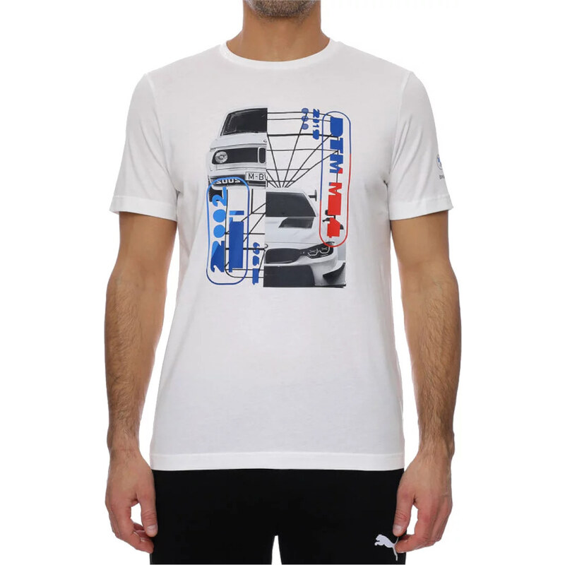 Biele pánske tričko Puma BMW Motorsport Graphic Tee 531194-02 29265953