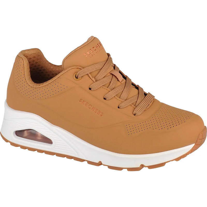 Horčicové dámske tenisky Skechers Uno-Stand on Air 73690-TAN 31345625