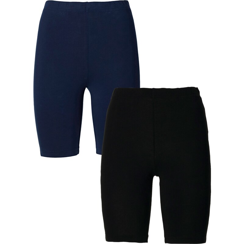 bonprix Elastické šortky, 2 ks, farba modrá 44731633