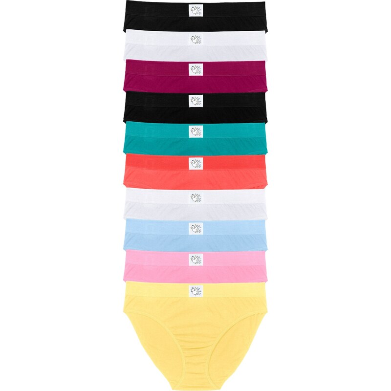 bonprix Nohavičky (10 ks v balení), farba ružová 44731968