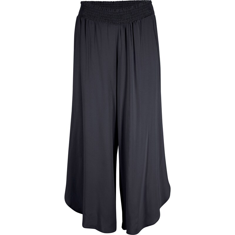 bonprix Nohavice Culotte po lýtka z udržateľnej viskózy, farba šedá 52631992