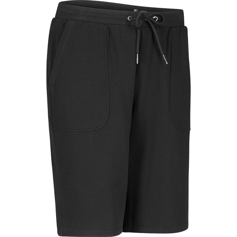 bonprix Bavlnené bermudy z čistej bavlny, farba čierna 44891724