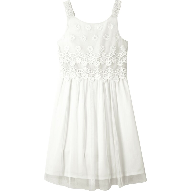 bonprix Slávnostné šaty pre dievčatá, farba biela, rozm. 164