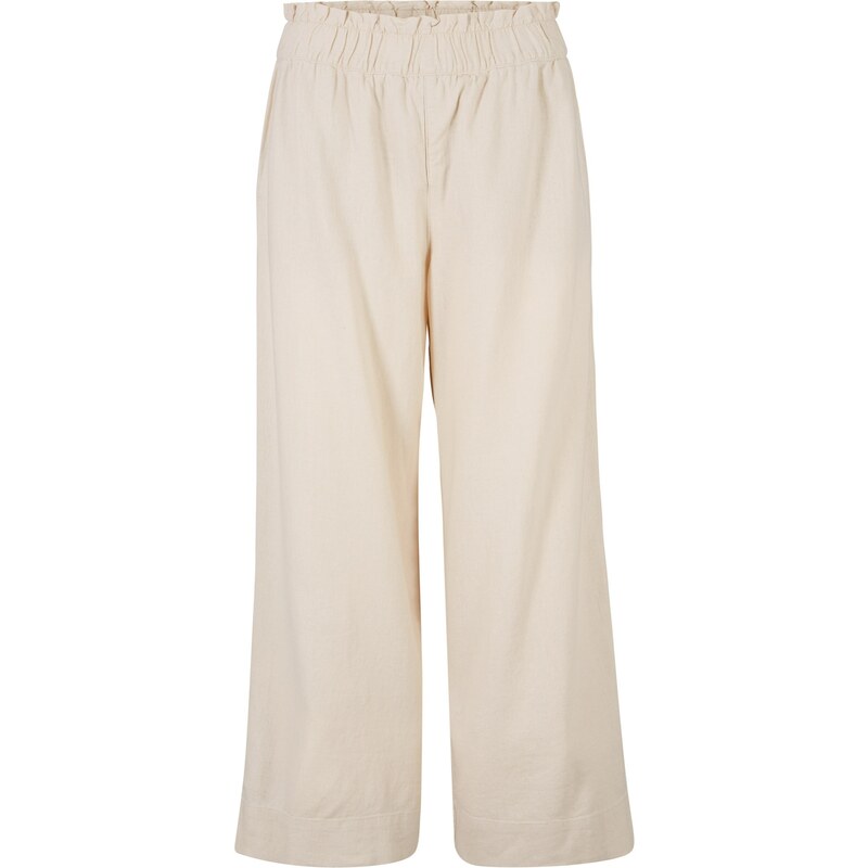 bonprix Culotte nohavice, po lýtka, farba béžová 44790014