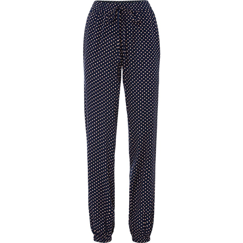 bonprix Nohavice bez zapínania z čistej viskózy, farba modrá 44749390