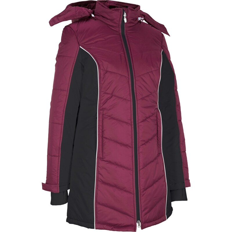 bonprix Funkčný prešívaný lyžiarsky kabát, vodoodolný, farba fialová 44790848