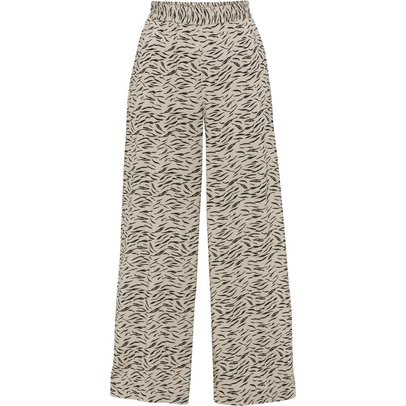 bonprix Nohavice s so širokým strhom, farba béžová 44735529