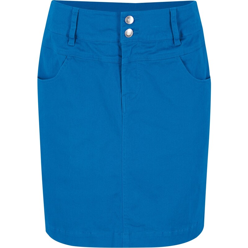 bonprix Strečová sukňa s podielom lycry, farba modrá, rozm. 34