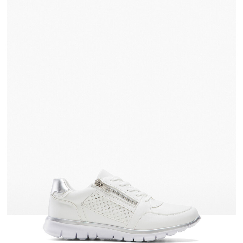 bonprix Tenisky so zipsom, farba biela 44793873
