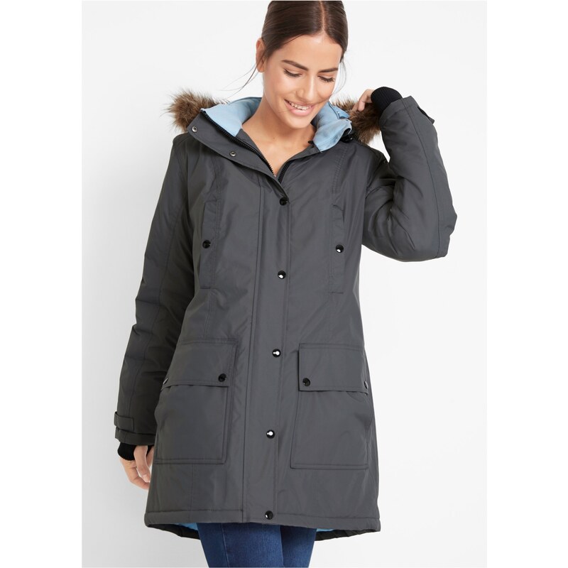 bonprix Funkčná outdoorová dlhá bunda s kapucňou, nepremokavá, farba 44798848