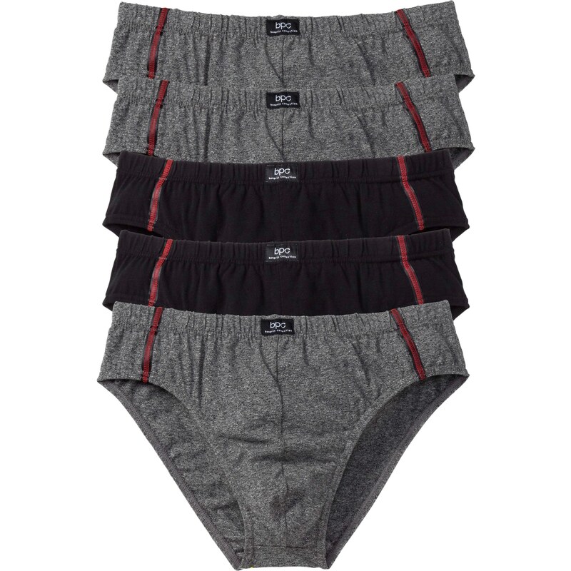 bonprix Maxi slipy (5 ks v balení), farba šedá 44741183