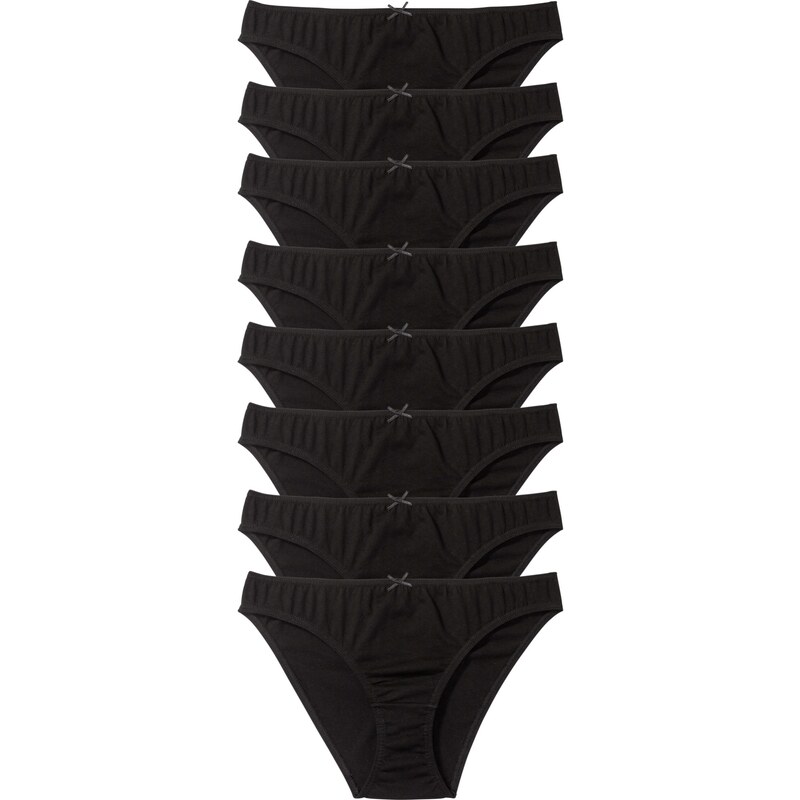 bonprix Nohavičky (8 ks), farba čierna 44741996